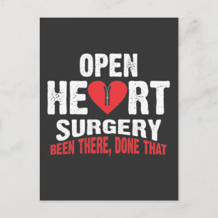 Herstel na een openhartoperatie met een bypass briefkaart