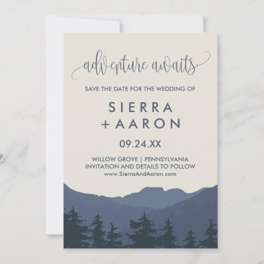 Herstel naar het Avontuur van de Bergen Save The Date (Voorkant)