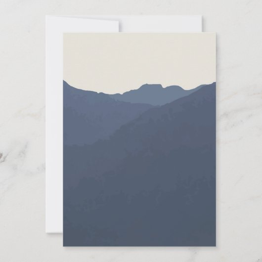 Herstel naar het Bergenavontuur begint bruiloft Kaart (Achterkant)