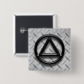 Herstel obriety Sober Button Pin (Voorkant /achterkant)