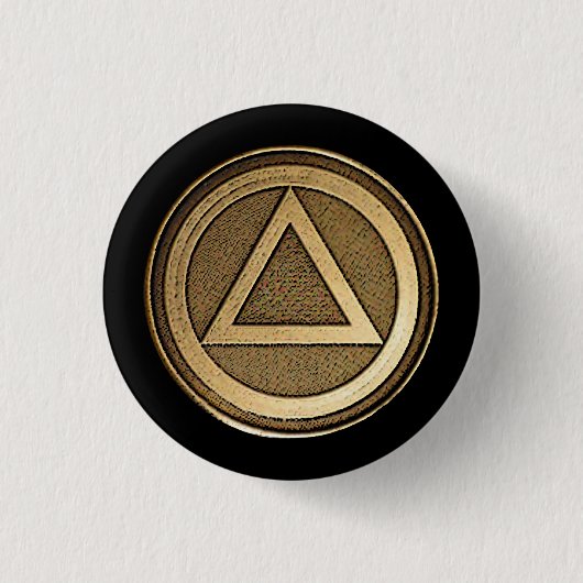 Herstel obriety Sober Button Pin (Voorkant)