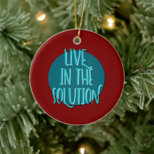 Herstel Slogan voor in de Oplossing Leven Keramisch Ornament