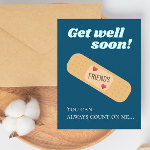 Herstel snel Vrienden Ansichtkaart Briefkaart