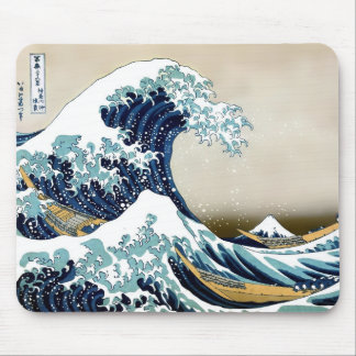 Herstel van de Grote Golf van Kanagawa door Hokusa Muismat