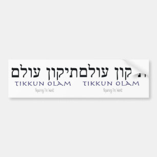 herstel van de wereld bumpersticker