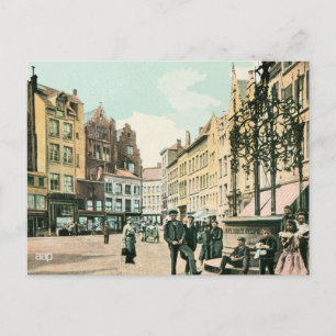 Herstel van het stadscentrum Antwerpen België in d Briefkaart