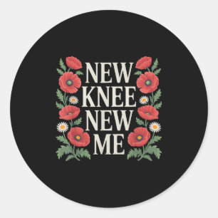 Herstel van knievervanging Knie Chirurgie Herstel Ronde Sticker