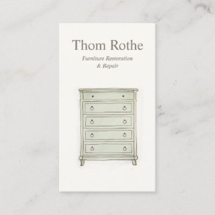 Herstel van meubelen, navulling en reparatie contactkaartje