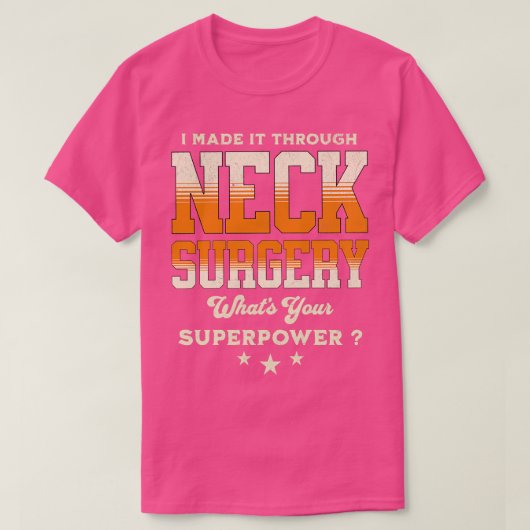 Herstel van nekoperatie t-shirt (Design voorkant)