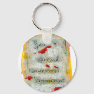 Herstel van overleving hoop op trauma sleutelhanger