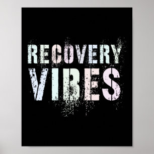 Herstel Vibes Sober Clean Aa Na Family Su Poster