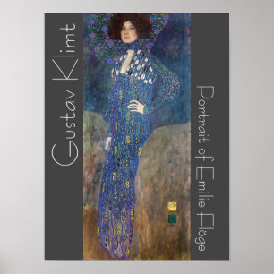 Herstelbaar Klimt-portret van Emilie Flöge Poster
