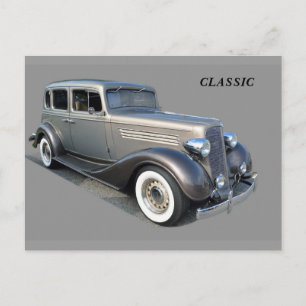 Herstelbare Vintage-auto Briefkaart