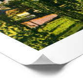  hersteld uitzicht van Spiez (Bern) Zwitserse Alpe Poster (Hoek)