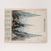  herstelde Mountain Height Infographic, 1850 Legpuzzel (Horizontaal)