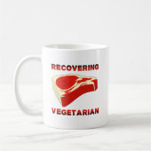 Herstelde Vegetariër Grappige Mok (Links)