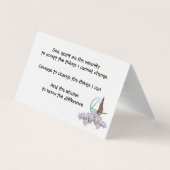 herstelgroepnummerkaart visitekaartjes (Achterkant)