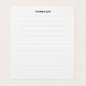 herstelgroepnummerkaart visitekaartjes (Binnenkant ongevouwen)