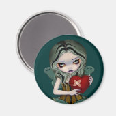 "Herstellen van een gebroken hart" magneet (Voorkant / Achterkant)