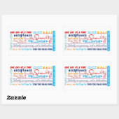 herstellogans rechthoekige sticker (Vel)