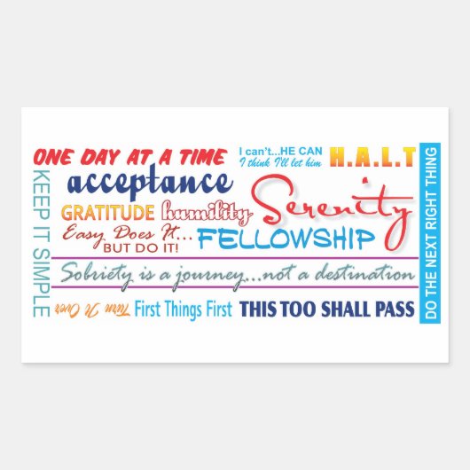 herstellogans rechthoekige sticker (Voorkant)