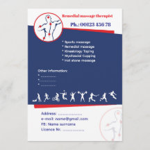 Herstelmassage Flyer Sjabloon