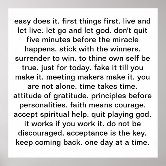 herstelslogan-poster poster (Voorkant)