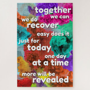 Herstelslogan Puzzle Legpuzzel