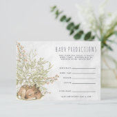 hert | Baby shower gissen spel Kaart (Staand voorkant)