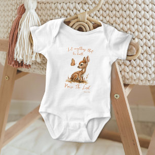 Hert en vlinder loven de Heer Christelijk Romper