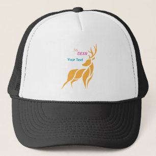 Hert Heer Grafisch – Rustieke Bosstijl Trucker Pet
