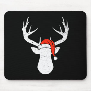 Hert Met Kerstman Hoed Kerstmis Pyjama Jacht Cadea Muismat