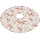 hert met rode strik kerstpatroon kerstboom rok (Gekanteld)