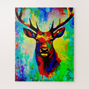 hert met trots - Proud stag wordt: trots hert. De Legpuzzel