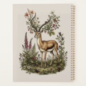 Hert met wilde bloem planner (Achterkant)
