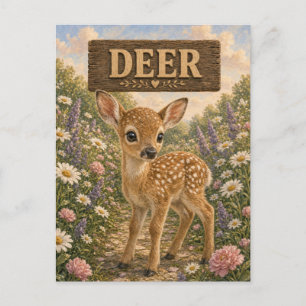 Hert Mooie Baby Verhaalboek Nursery Dier Briefkaart