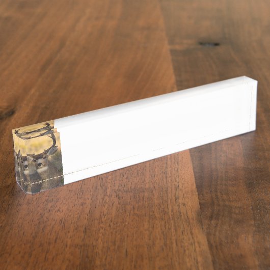 hert naambordje (Zijkant)