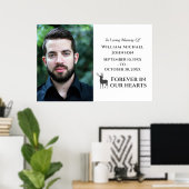 Hert Onze Hart Voor Altijd Aangepaste Foto Herdenk Poster (Thuiskantoor)