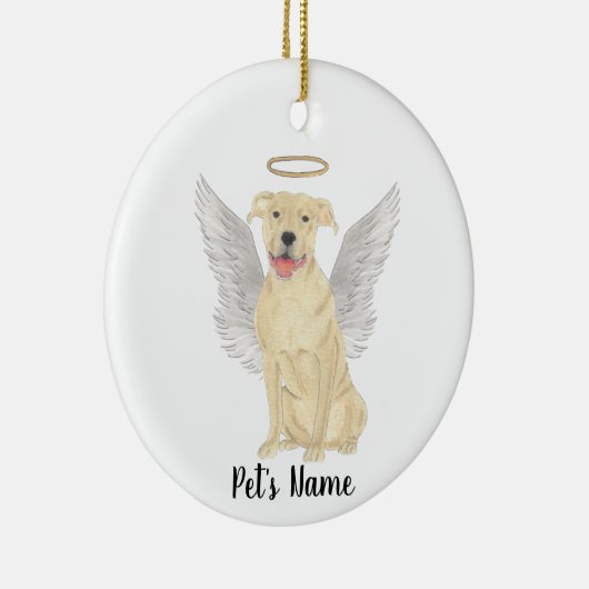 Hert Tan Pitbull Staffy Sympathie Herdenking Keramisch Ornament (Rechts)