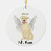 Hert Tan Pitbull Staffy Sympathie Herdenking Keramisch Ornament (Voorkant)