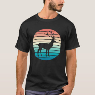 Hert Vintage Dier Retro Jager Dieren Hert Jacht T-shirt