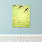 Herten 3 canvas afdruk (Insitu (Houten vloer))