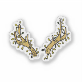 Herten Antlers en Ivy Sticker