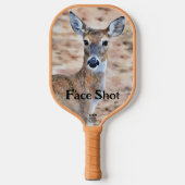 Herten Art Face Shot en gepersonaliseerde Paddle (Voorkant)