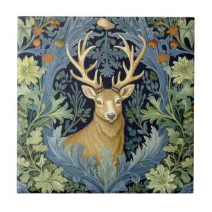 Herten art nouveau tegeltje