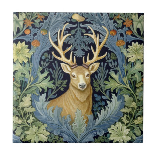 Herten art nouveau tegeltje
