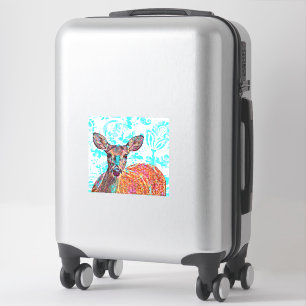 Herten Art stijl grote Sticker