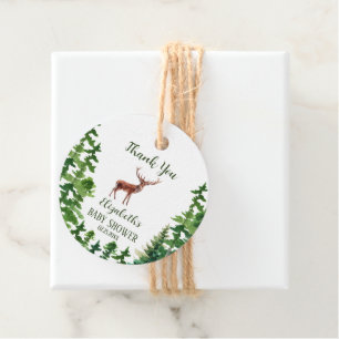 Herten Baby shower dank u Bedankjes Labels