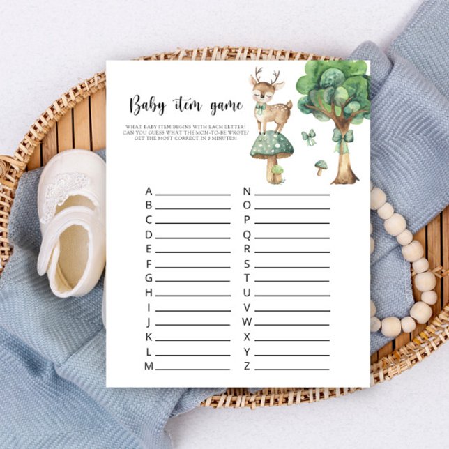 Herten Baby shower spel- Item spel (Creator heeft geüpload)