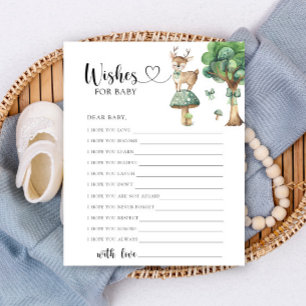 Herten baby shower - Wensen voor baby